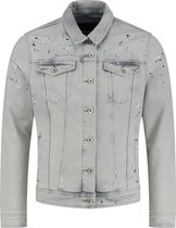 Purewhite -  Heren Regular Fit   Jas  - Grijs - Maat XXL