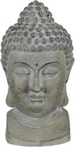 Boeddha Hoofd Grijs 50cm - Tuinbeeld - Tuinbeeld Boeddha  - Buddha hoofd Grijs - Buddha hoofd - Buddha beeld - Buddha - Boeddha beeld - Boeddha hoofd
