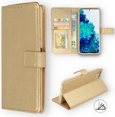 Samsung Galaxy S22 Plus Hoesje Goud - Portemonnee Book Case - Kaarthouder & Magneetlipje