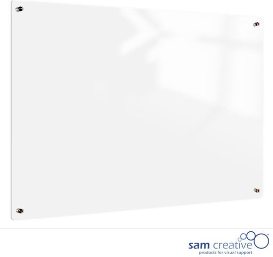 Omhoog Paar zuur Whiteboard Glas Solid Transparent 120x240 cm | Transparent whiteboard van  glas |... | bol.com