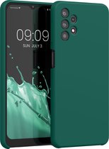 kwmobile telefoonhoesje voor Samsung Galaxy A32 5G - Hoesje met siliconen coating - Smartphone case in turqoise-groen