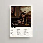 Drake Poster - Take Care Album Cover Poster - Drake LP - A3 - Drake Merch - Muziek