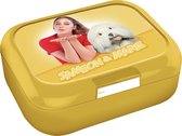 Samson & Marie Vershouddoos - Brooddoos met naamlabel - Lunchbox - Geel