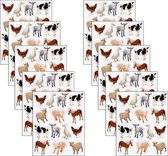 Boerderijdieren Stickers | 5 Stickervellen | 70 Boerderijstickers | Kinderstickers, Dierenstickers, Kleuterstickers, Hobbystickers, Knutselstickers, Beloningsstickers | Scrapbook S