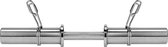 RYZOR Dumbell stang voor gewichten - Dumbell halterstang diameter 50 mm - Halterstang voor krachttraining - Losse dumbellstang halterstang - Dumbellstang 50 mm - Halters en gewichten - Krachtbenodigdheden - Fitness en training - Staal - Zilver