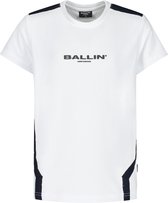 Ballin Amsterdam -  Jongens Slim Fit   T-shirt  - Wit - Maat 140