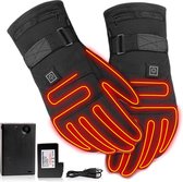 BeBetter® | Verwarmde Handschoenen - Elektrische Wanten - Waterdicht - Touchscreen Vingertoppen - USB Oplaadbaar - One Size - Zwart