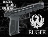 Ruger Urban Wall .  Metalen wandbord 40,5 x 31,5 cm.