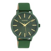 OOZOO Timepieces - Olive watch with olive leather strap - C10616