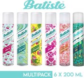Batiste Droogshampoo Multipack - 6 x 200ml - Tropical, Cherry, Original, Blush, Pineapple, Golden Rose