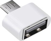 DrPhone OTG2® Micro USB naar USB 2.0 Female Adapter Mini OTG Converter – Zilver