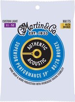 Martin - MA175 - Gitaarsnaren - Authentic Acoustic snarenset akoestisch 80/20 bronze
