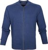 Casa Moda - Cardigan Zip Blauw - XXL - Coupe régulière