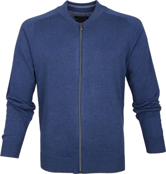 Casa Moda - Vest Zip Blauw - Heren - Maat XXL - Regular-fit