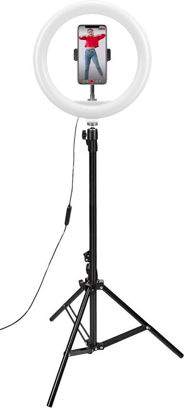 Support de lampe annulaire Celly 12" 160 High USB CLICKRINGUSBBK
