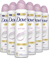 Dove Soft Feel Anti-transpirant Deodorant 6 x 150 ml - Voordeelverpakking