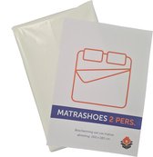 Matrashoes 2 persoons - Verhuishoes - 260 × 180cm - 50mu - Wit - Ideaal voor verhuizen/opslag