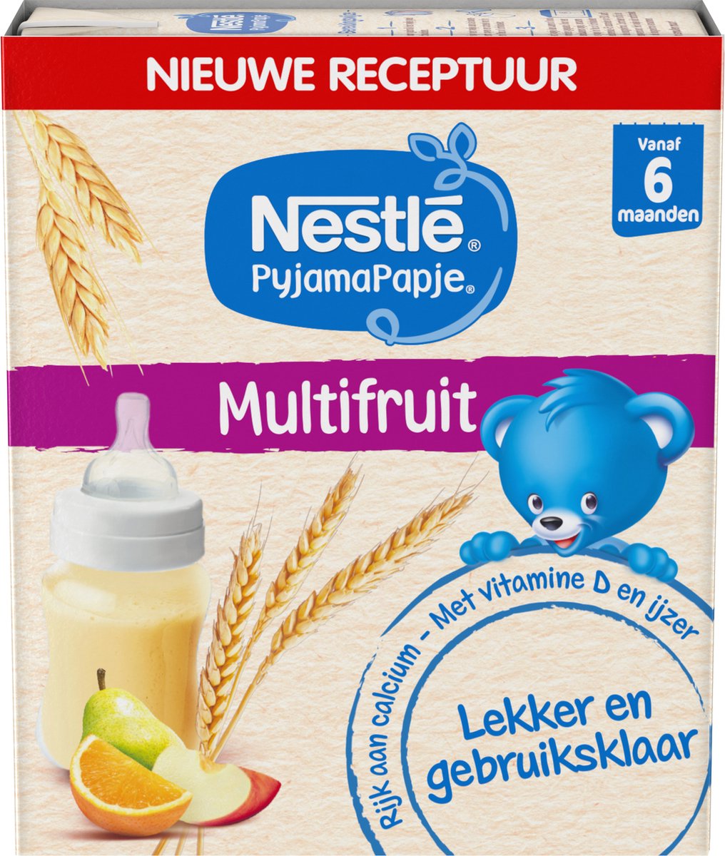 Nestlé PyjamaPapje Multifruit - Babyvoeding Babypap 6+ maanden - 6 stuks  2x250ml | bol