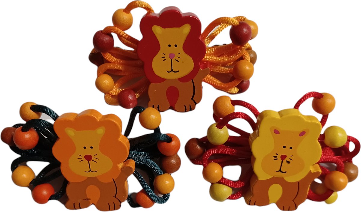 Haarklem - Ass Leeuw zittend - 12 stuks - Totally For Kids - haarmode - haaraccessoires - Haarklemmen