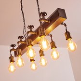 Industrieel,Loft Hanglamp,hanglamp zwart, 8 lichtbronnen,Rustiek Hanglapm,Scandinavisch Hanglamp,Boho-stijl  E27 fitting  Hanglamp, Eetkamer, galerij Hanglamp,slaapkamer Hanglamp,w