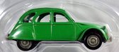 Citroën 2CV6 1974 No. 7 (Groen) (9cm) (NL) 1:43 Norev - Modelauto - Schaalmodel - Miniatuurauto