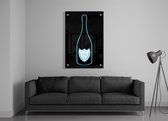 ✅Uniek Dom P x Kek Kunstwerk Acrylic 30x45 cm - groot - Print op Acrylic schilderij - CUSTOM WALL ART - DOM P - Dom Perignon - (Wanddecoratie woonkamer / slaapkamer / keuken / living room) - 