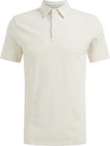 WE Fashion Heren slim fit polo met structuur