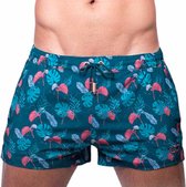 2Eros - Zwemshort Monstera - Maat S - Heren Zwembroek - Mannen Zwemkleding - Gerecycled Polyester - Duurzame Productie