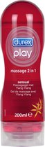Durex - Play 2In1 Massage Sensual Massage Gel And Moisturizing Intimate Gel With Seductive Flower Ylang Ylang 200Ml