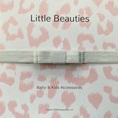 Little Beauties - haarbandje - grijs - zilver - baby - peuter - babygift