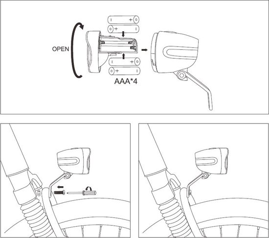 Lynx Fiets Koplamp Zwart Modern 30 Lux — afbeelding 4