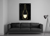 ✅Uniek Dom P x Kek Kunstwerk Acrylic 40x60 cm - groot - Print op Acrylic schilderij - CUSTOM WALL ART - DOM P - Dom Perignon - (Wanddecoratie woonkamer / slaapkamer / keuken / living room) - 