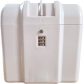 Kluisje Met Cijferslot - Veiligheids Box - Safety Box - Draagbaar - Gebroken Wit