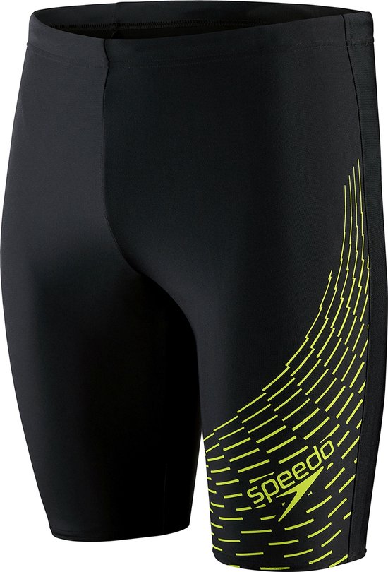 Speedo Medley Logo Jammer Heren Zwart / Groen Maat 4