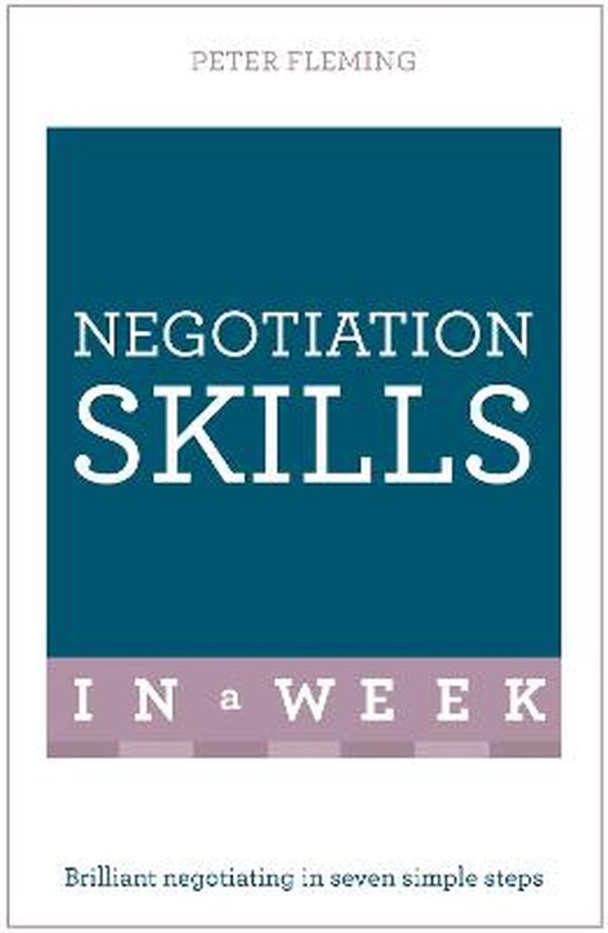 Negotiation Skills In A Week - cover