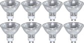 TrixLine Spot Halogeenlamp GU10 - 50W (72W) - Warm Wit Licht - Dimbaar - 8 stuks