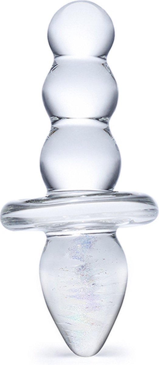 Goedkoopste Glas Titus Beaded Glazen Butt - Buttplug