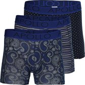 Apollo heren boxershorts | MAAT M | Marine printed | 3-pack