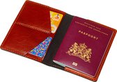Mutsaers® Leren Paspoorthouder - Luxe Paspoort Hoesje Leer - Paspoorthouder - Reisetui - The Holder - Cognac