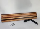 Zwevende Wandplank - Industrieel - Inclusief muurbeugels - Circulair - Boekenplank - Origineel