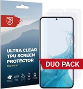 Rosso Screen Protector Ultra Clear Duo Pack Geschikt voor Samsung Galaxy S22 | Folie | 2 Stuks