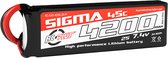 RC Plus - Li-Po Batterypack - Sigma 45C - 4200 mAh - 2S1P - 7.4V - XT-60