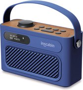 Inscabin M60 draagbare DAB / DAB + FM digitale radio / draagbare draadloze luidspreker met Bluetooth / stereogeluid / dubbele luidsprekers / dubbele wekker / oplaadbare batterij / mooi ontwer