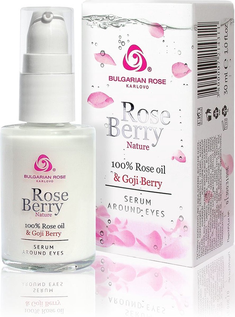 Eye serum Rose Berry Nature | Rozen cosmetica met 100% natuurlijke Bulgaarse rozenolie en rozenwater
