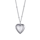 Bijoutheek Collier Je T'aime open hart Silver 101104900