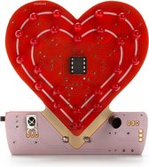 Whadda Flashing Valentine Heart avec 24 LED - Kit de soudure - Jouets interactifs - Valentine - Soudure pour débutants - Jouets Éducatif - Apprendre à souder