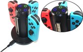 BELIFE Quad Charger 4 Joy-Con oplaadstation - Nintendo Switch Oplader - Joycon