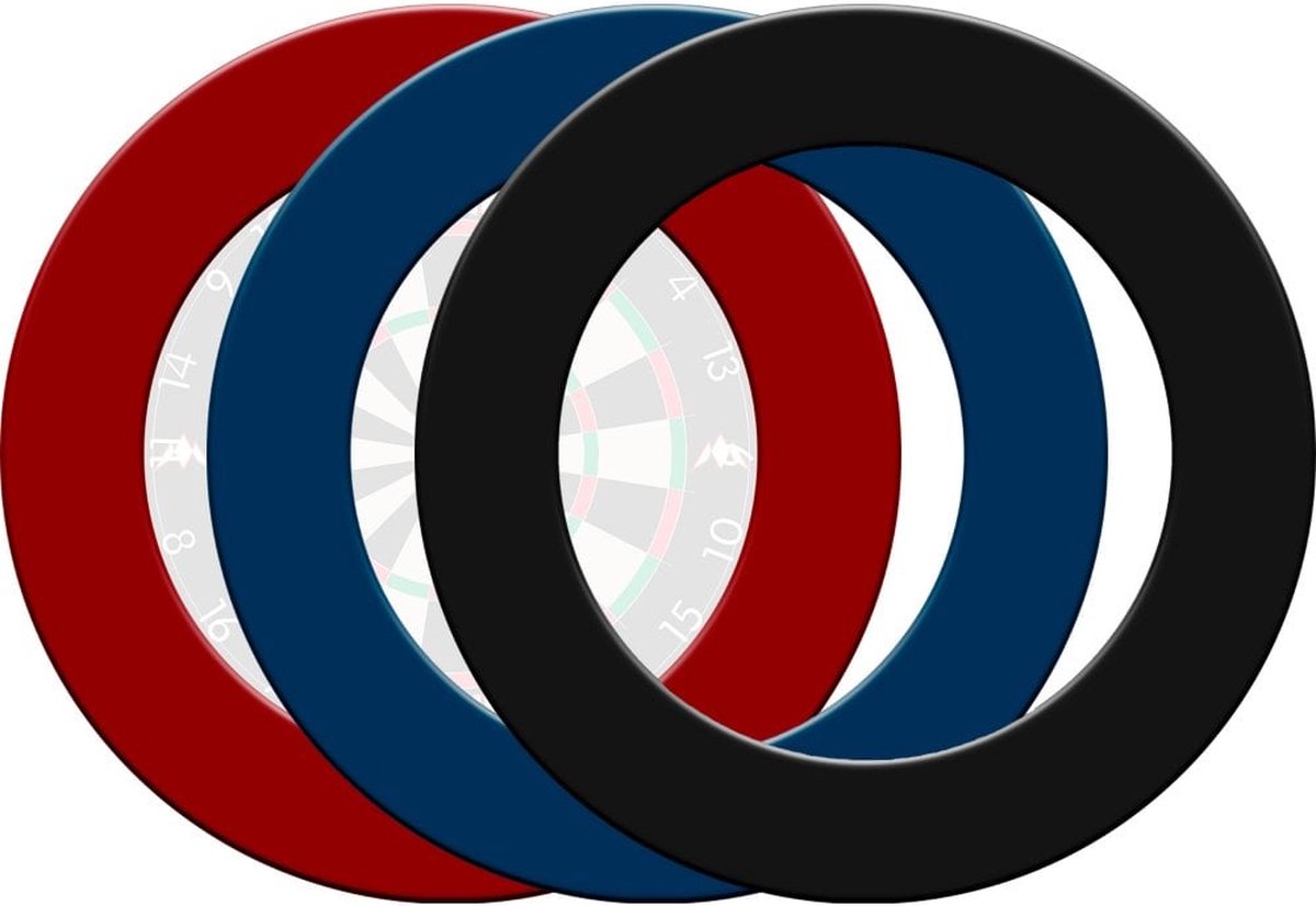 Mission Dartbord Surround Plain Blauw