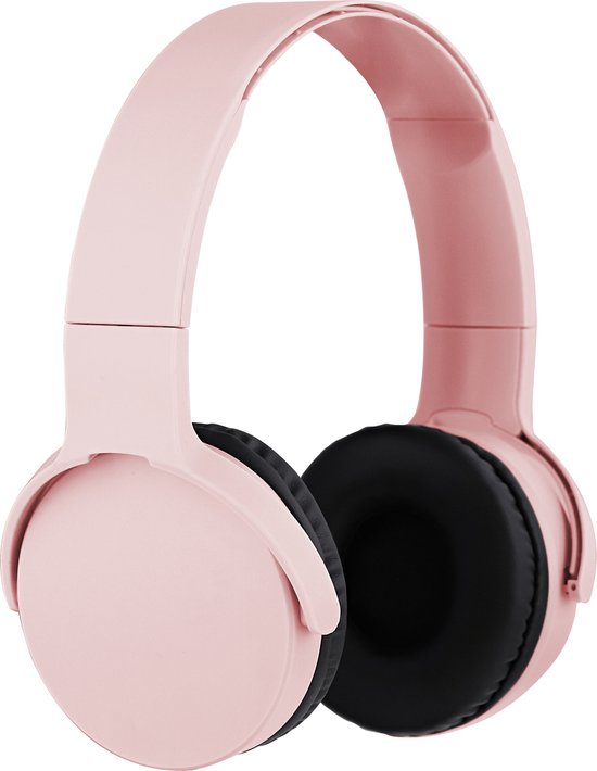 Single - draadloze koptelefoon - microfoon - verstelbaar (roze) | bol.com