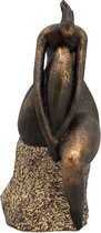 Sculptuur lady -dikke dames - brons - polyresin - 21x17x40